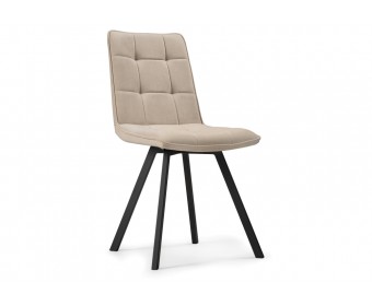 Стул на металлокаркасе Летисия бежевый / черный