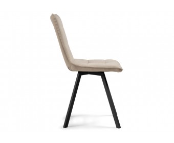Стул на металлокаркасе Летисия бежевый / черный