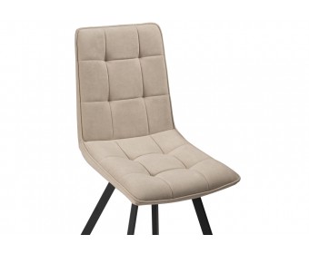 Стул на металлокаркасе Летисия бежевый / черный