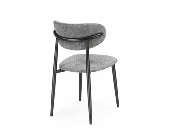 Стул на металлокаркасе Lisbon серый / черный