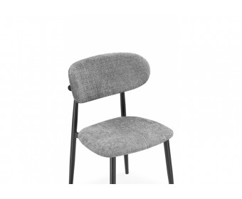 Стул на металлокаркасе Lisbon серый / черный