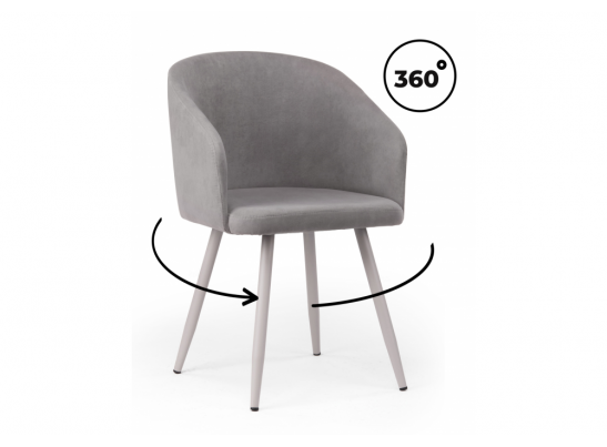 Стул на металлокаркасе Монер 360 темно-серый (glory 20) / серый в Кургане