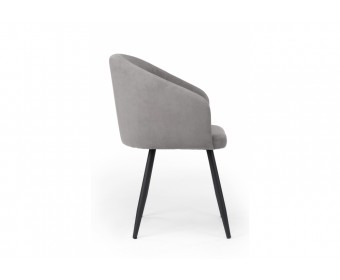 Стул на металлокаркасе Монер темно-серый (glory 20) / черный