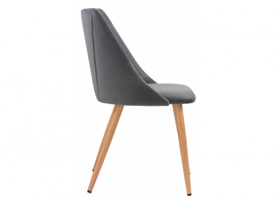 Стул на металлокаркасе Morgan dark gray / wood в Кургане