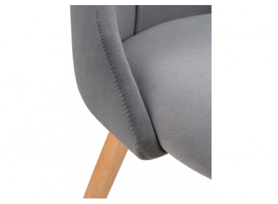 Стул на металлокаркасе Morgan dark gray / wood в Кургане