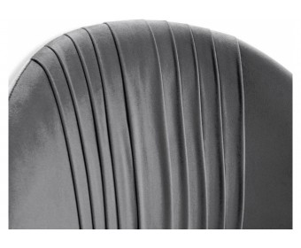 Стул на металлокаркасе SHT-ST35-1/S122 угольно-серый / темный орех / черный муар