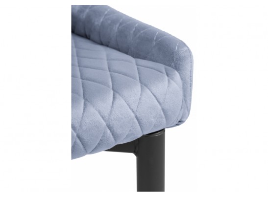 Стул на металлокаркасе Teo light blue / black в Кургане