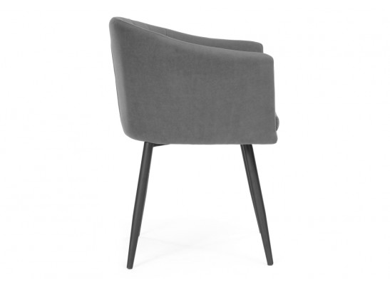 Стул на металлокаркасе Валета темно-серый / черный каркас в Кургане