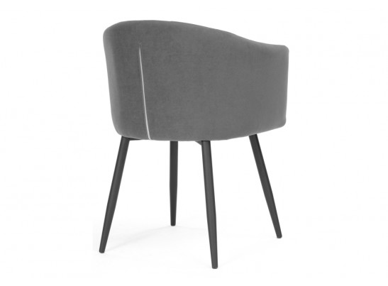 Стул на металлокаркасе Валета темно-серый / черный каркас в Кургане