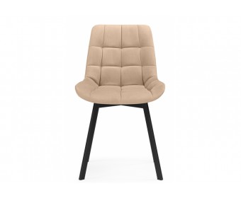 Стулья на металлокаркасе Челси 360 бежевый (ZD 210) / черный