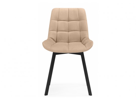 Стулья на металлокаркасе Челси 360 бежевый (ZD 210) / черный