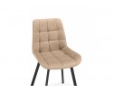 Стулья на металлокаркасе Челси 360 бежевый (ZD 210) / черный