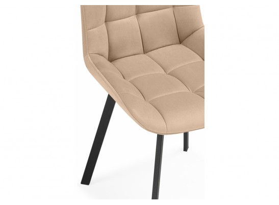 Стулья на металлокаркасе Челси 360 бежевый (ZD 210) / черный