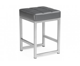 Табурет Khurkroks серый полимер / светлый мусс