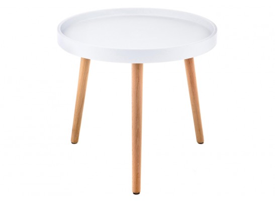Журнальный столик Hof 50х45 white / wood в Кургане