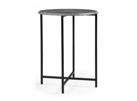 Журнальный столик Манеттия мрамор темно-серый в Кургане