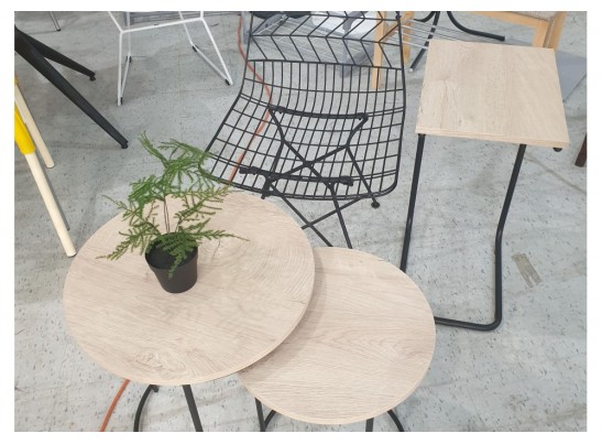 Журнальный столик SHT-CT9 дуб беленый / черный муар в Кургане