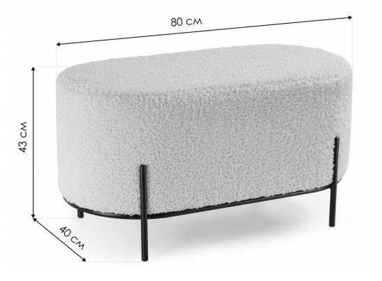 Пуф Duet-П dark pink в Кургане