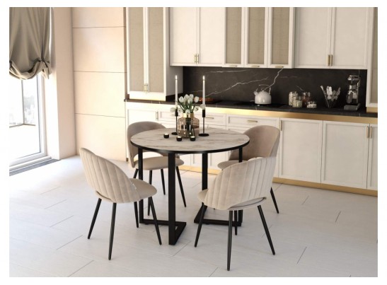 Деревянный стол SHT-T41/100-140 браун cтоун / черный в Кургане