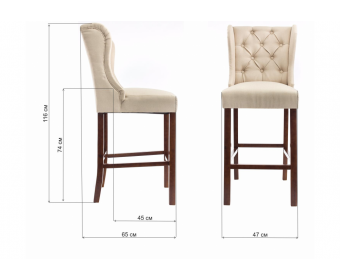 Барный стул Luton walnut