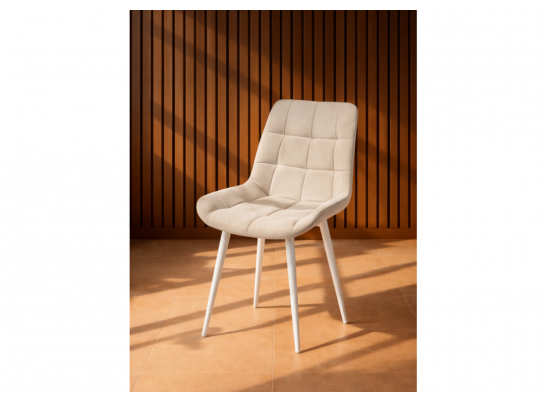 Стул на металлокаркасе Челси К бежевый (zd 210) / белый в Кургане