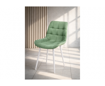 Стул на металлокаркасе Челси 360 К фисташковый (zd 651) / белый