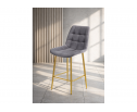 Полубарный стул Челси 360 темно-серый (zd 995) / золотой в Кургане