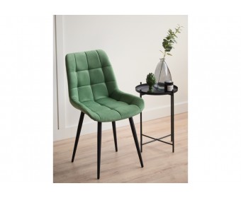 Стул на металлокаркасе Челси 360 К фисташковый (zd 651) / черный