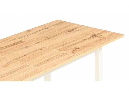 Деревянный стол Аркон 110(130)х68х75 дуб вотан / белый в Кургане