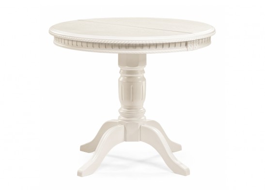 Деревянный стол Долерит круглый бежевый в Кургане