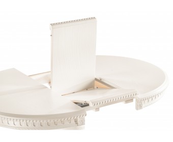 Деревянный стол Долерит круглый бежевый