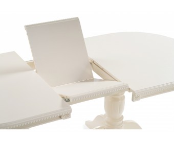 Деревянный стол Эвклаз овальный бежевый