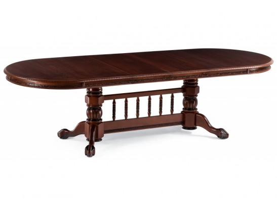 Деревянный стол Кантри 200(280)х107х79 орех / коричневая патина в Кургане