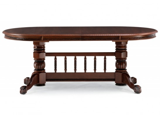 Деревянный стол Кантри 200(280)х107х79 орех / коричневая патина в Кургане