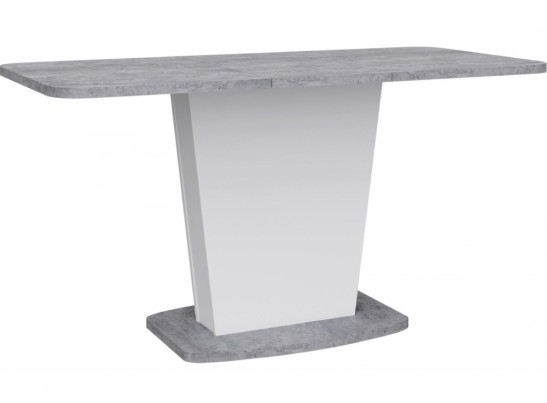 Деревянный стол Комфорт цемент светлый / белый в Кургане