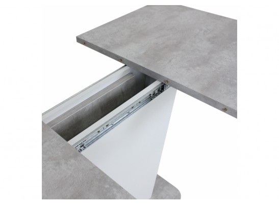 Деревянный стол Комфорт цемент светлый / белый в Кургане