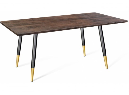 Деревянный стол SHT-TU14/МДФ 120/80 палисандр / чёрный муар / золото в Кургане
