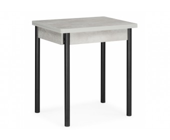 Деревянный стол Валдез 50(100) х 700 бетон метрополитан / черный матовый