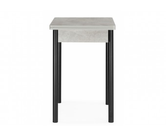 Деревянный стол Валдез 50(100) х 700 бетон метрополитан / черный матовый