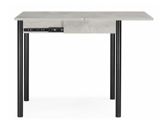 Деревянный стол Валдез 50(100) х 700 бетон метрополитан / черный матовый в Кургане
