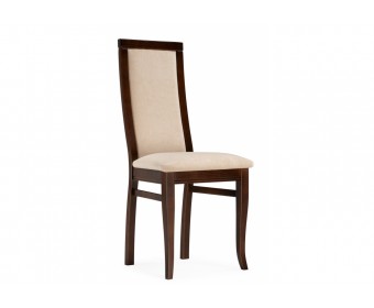 Деревянный стул Давиано велюр тедди 008 / орех темный
