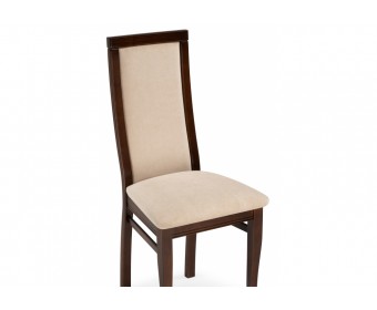 Деревянный стул Давиано велюр тедди 008 / орех темный