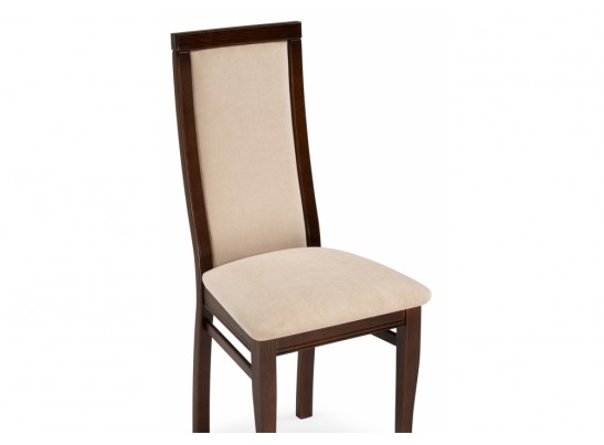 Деревянный стул Давиано велюр тедди 008 / орех темный в Кургане