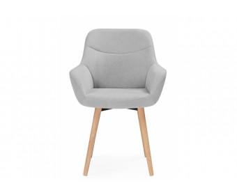 Деревянный стул Флюид 360 светло-серый (zd 960) / светлое дерево