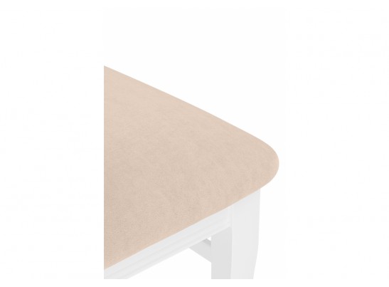 Деревянный стул Фрезино с проножкой бежевый велюр / белый в Кургане