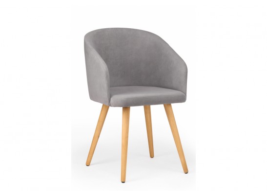 Деревянный стул Монер темно-серый (glory 20) / светлое дерево в Кургане