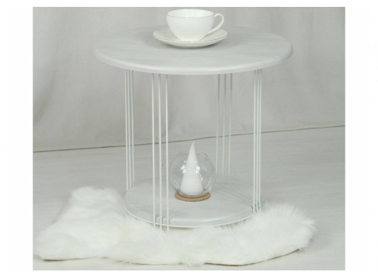 Кофейный столик SHT-CT32-1 бетон лофт / белый муар в Кургане