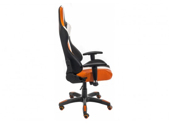 Компьютерное кресло line белое / оранжевое / черное в Кургане