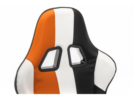 Компьютерное кресло line белое / оранжевое / черное в Кургане