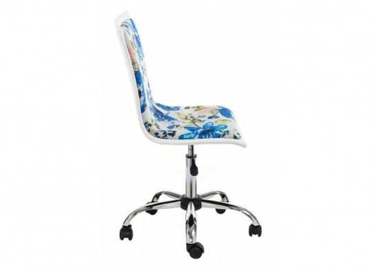 Компьютерное кресло Mis white / flowers fabric в Кургане